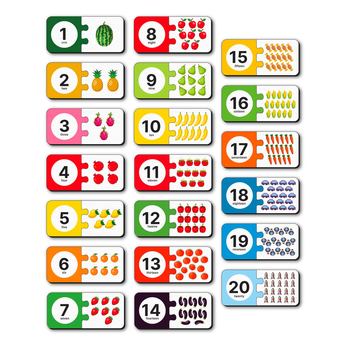 Yay Play 120 Number Matching Puzzles 40 Piece & Learn to Count Puzzle with Storage Box  Preschool Learning Toys