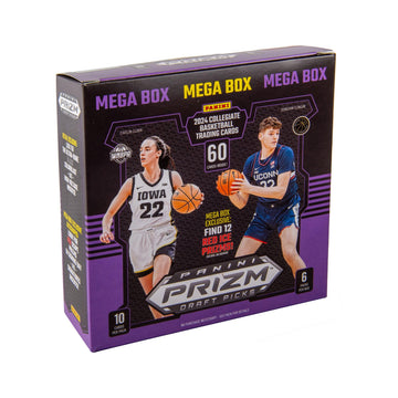 2024-25 Panini Prizm Draft Picks Collegiate Basketball Trading Cards Mega Box