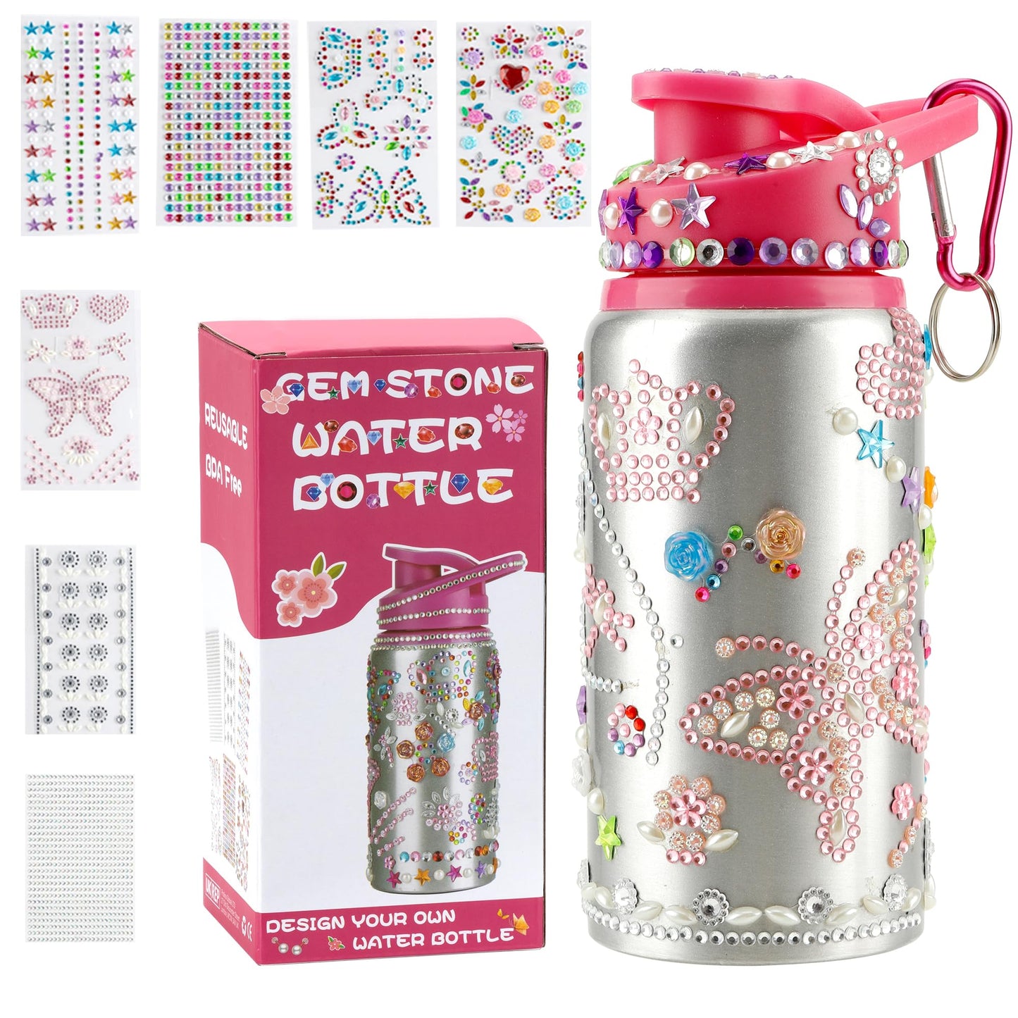 Gift For Girls, Decorate Your Own Water Bottle Kits For Girls, Gifts For 10 Year Old Girl, 8 Year Old Girl Birthday Gift, Easter