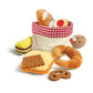 Hape Toddler Bread Basket |Soft Pretend Food Playset for Kids, Bread Toy Basket Includes Toast, Jam Cookie, Cake, Soda Biscuit a