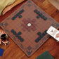 HNEFATAFL: Viking Chess Board Game  Authentic Traditional Two-Player Strategy Board Game  Travel Games with Chessboard. A Leather Game Board+37 Pieces+A Game Strategy+2 Plush Storage Bags