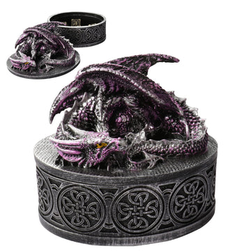 DDFE Deluxe Dragon Dice Gift Storage Box,Treasure Chest for Dungeons and Dragons Dice,RPG MTG Table Games D&D Pathfinder Shadowr