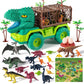 Temi 25 In 1 Tyrannosaurus Rex Dinosaur Carrier Truck Set, Toddler Dinosaur Transport Car Toys For Kids 3-5 With Play Mat, 18 Di