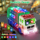 choopheme Garbage Truck Toys with Music 4D Led Light Automatic Bump Light up Toys Garbage Truck Engine Push Car Toy Vehicle Tras