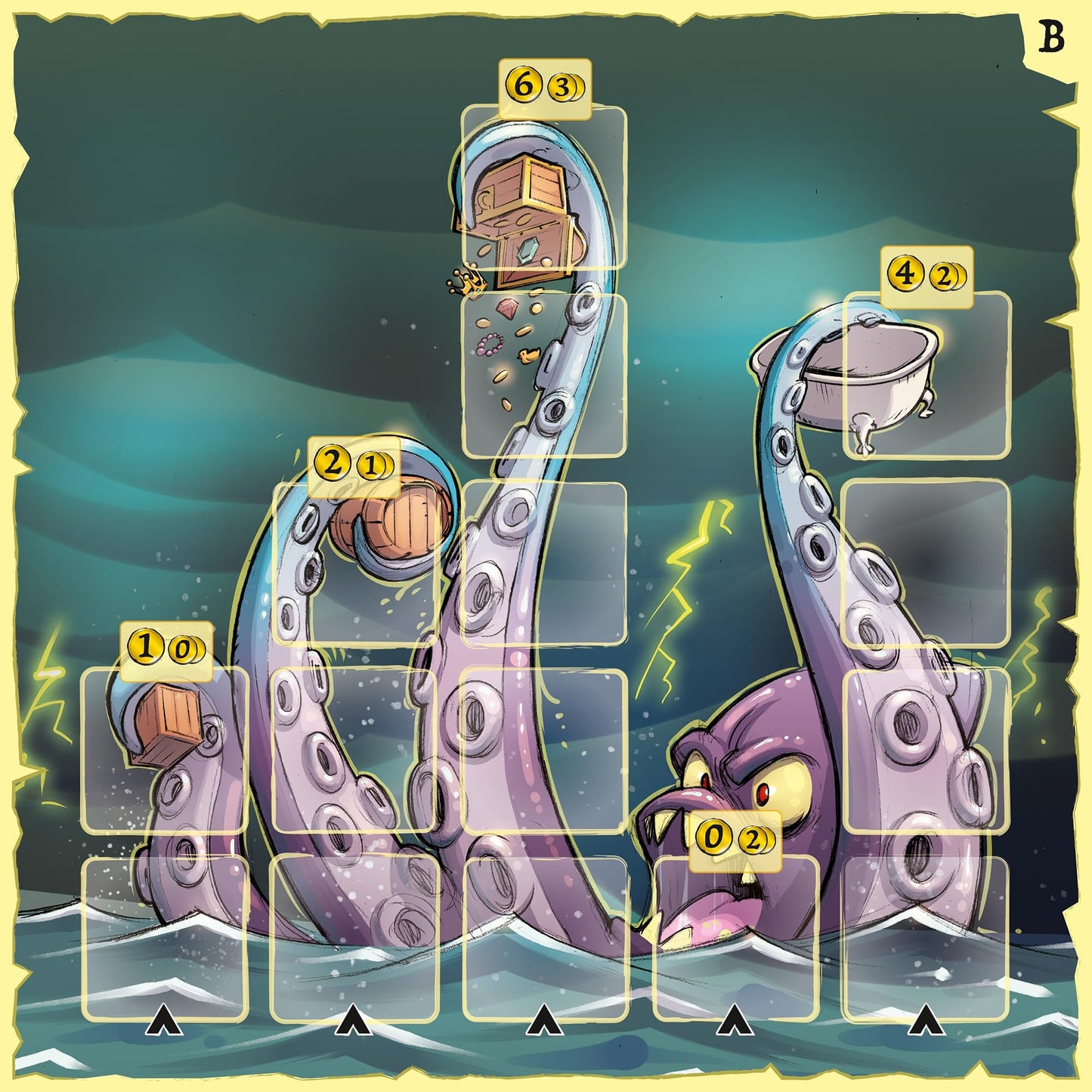 Playpunk: Captain Flip - Board Game, Play As A Pirate Captain, Recruit Crew, Collect Coins, Family-Friendly Pirate Theme, Ages 8
