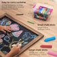 Arteza Kids Sidewalk Chalk Set - 36 Jumbo Washable Pieces with 4 Fun Shapes, Clips, Game Guide & Storage Tote for Outdoor Play