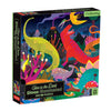 Mudpuppy Dinosaurs Illuminated 500 Piece Glow in the Dark Family Puzzle from Mudpuppy - 20 x 20 Glow in the Dark Puzzle, Perfect