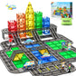 Igivi 104 Pcs Magnetic Tiles Road Set, Stem Magnet Building Blocks For Kids Toddler Toys Games, Christmas Birthday Gifts For 3+ Year Old Boys Girls, Car Enthusiasts And Classroom Must Haves