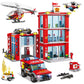 Wishalife City Fire Station Building Blocks Set, Fire Truck, Helicopter, Drone, Rescue Gear, Fire Command Center Playset, Firefi
