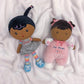 Baby Starters Plush Snuggle Buddy My First Baby Doll, Brunette Eva, Darker Complexion, 10 Inch