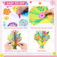 Fullhawl 24 Sets Mothers Day DIY Craft Kits Make Your Own 3D Flower Bouquet Best Mom Flowers Stickers for Happy Mothers Day Bi