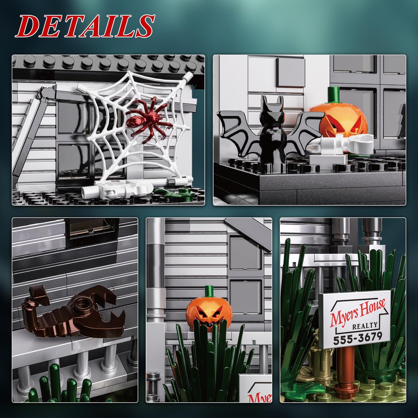 Horror Movie Halloween- Figure & House Building Blocks Kits, Collectible Decoration Building Toy, Present For Friends And Fans,