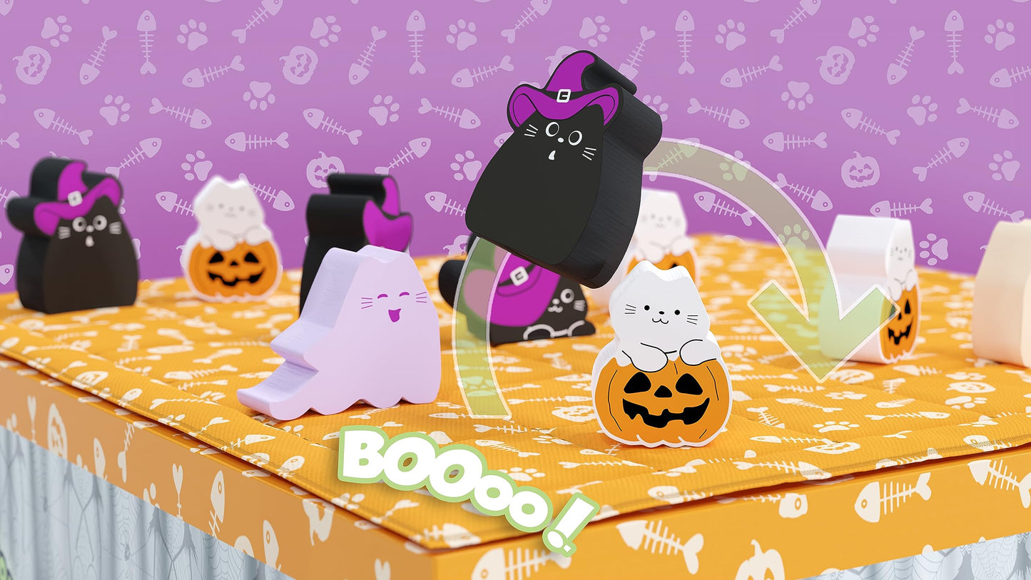Boooop By Smirk & Dagger: Adorable 2 Player Strategy Board Game, With 34 Cat And Kitten Pieces, Halloween Edition With New Ghost Cats, A Great Gift For Couples, Family, Adults And Kids Ages 10 And Up