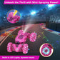 Pink Remote Control Car For Girls, Gesture Sensing Stunt Remote Control With Light & Music, 4Wd 360 Rotating, 2.4Ghz Rc Car, Bir