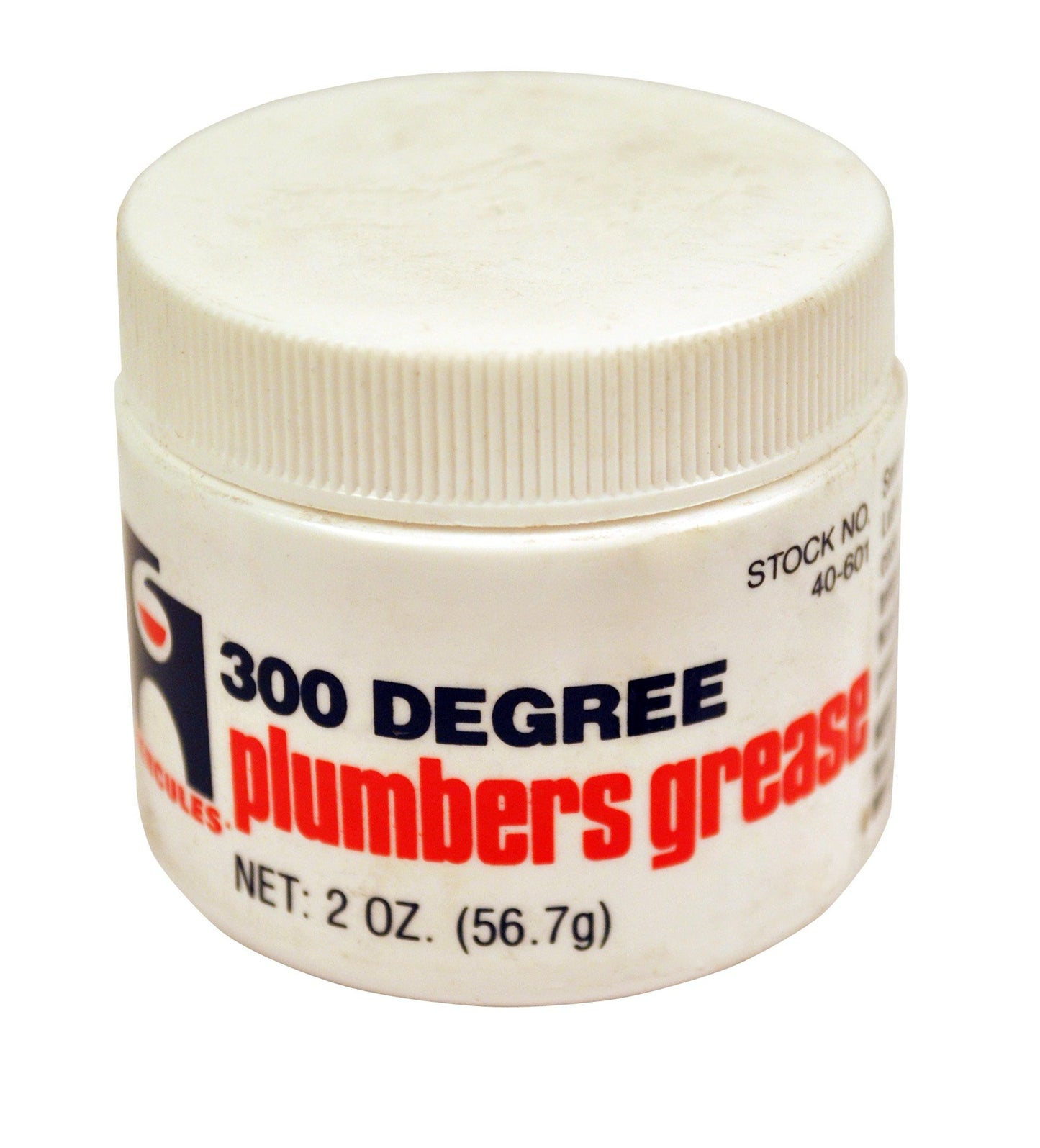 Oatey Hercules 300-Degree Plumber's Grease, Clear, 2 Oz., Petroleum Grease, Model 40601