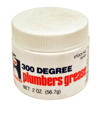 Oatey Hercules 300-Degree Plumber's Grease, Clear, 2 Oz., Petroleum Grease, Model 40601