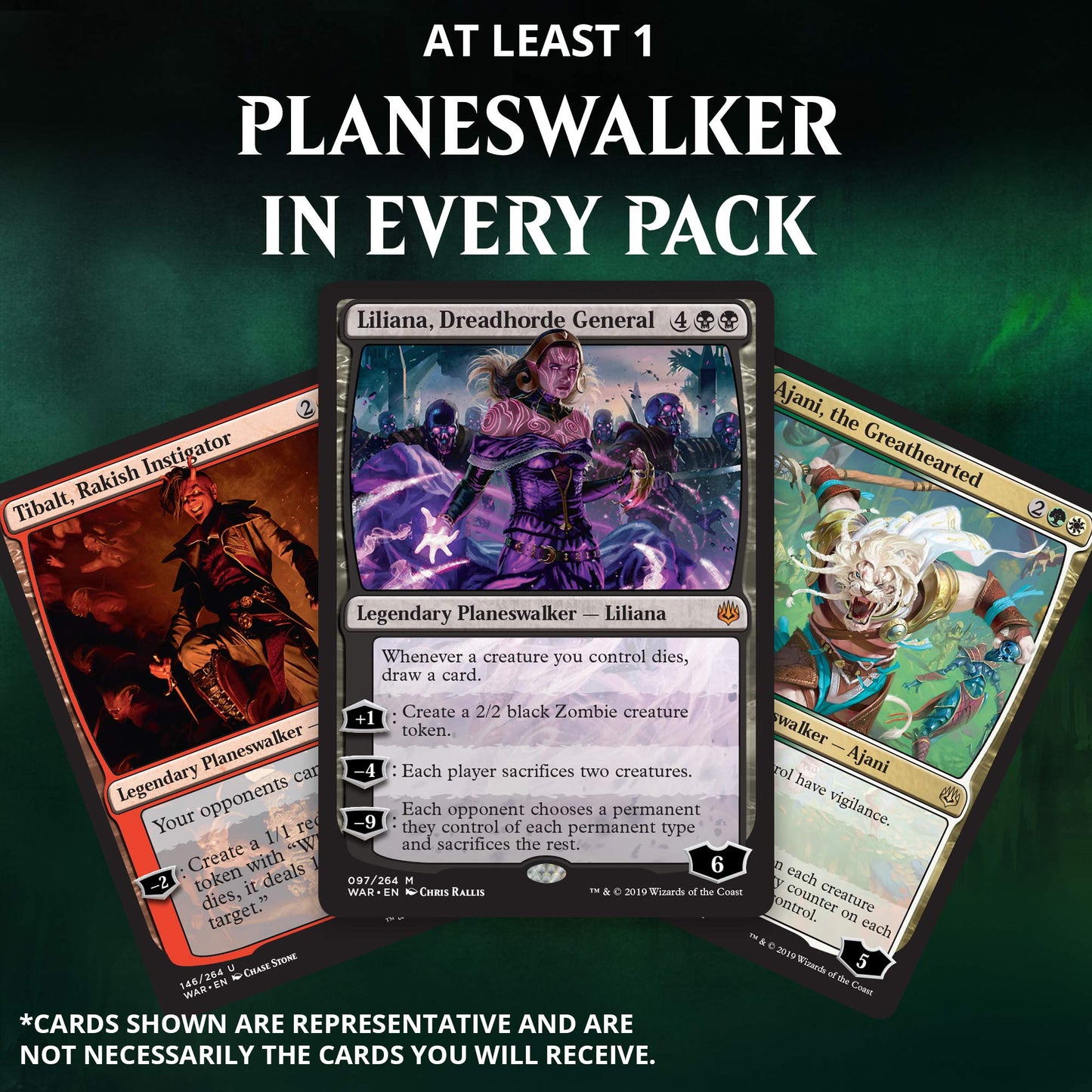 Magic: The Gathering War Of The Spark Bundle | 10 Booster Packs | Accessories | Planeswalker In Every Pack