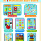 Exorany Busy Board Montessori Toys For 1 2 3 4 Year Old Boy Girl Birthday Gifts, Busy Book Sensory Learning Toys For Toddlers 1-