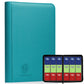 9 Pocket Card Binder  enhanced Ringless Trading Card Binder 360 Side Loading Pocket PU Card Collection Binder  Sturdy Collectible Card Albums Card Folder for MTG  TCG  Sports Cards  Game Cards-Teal