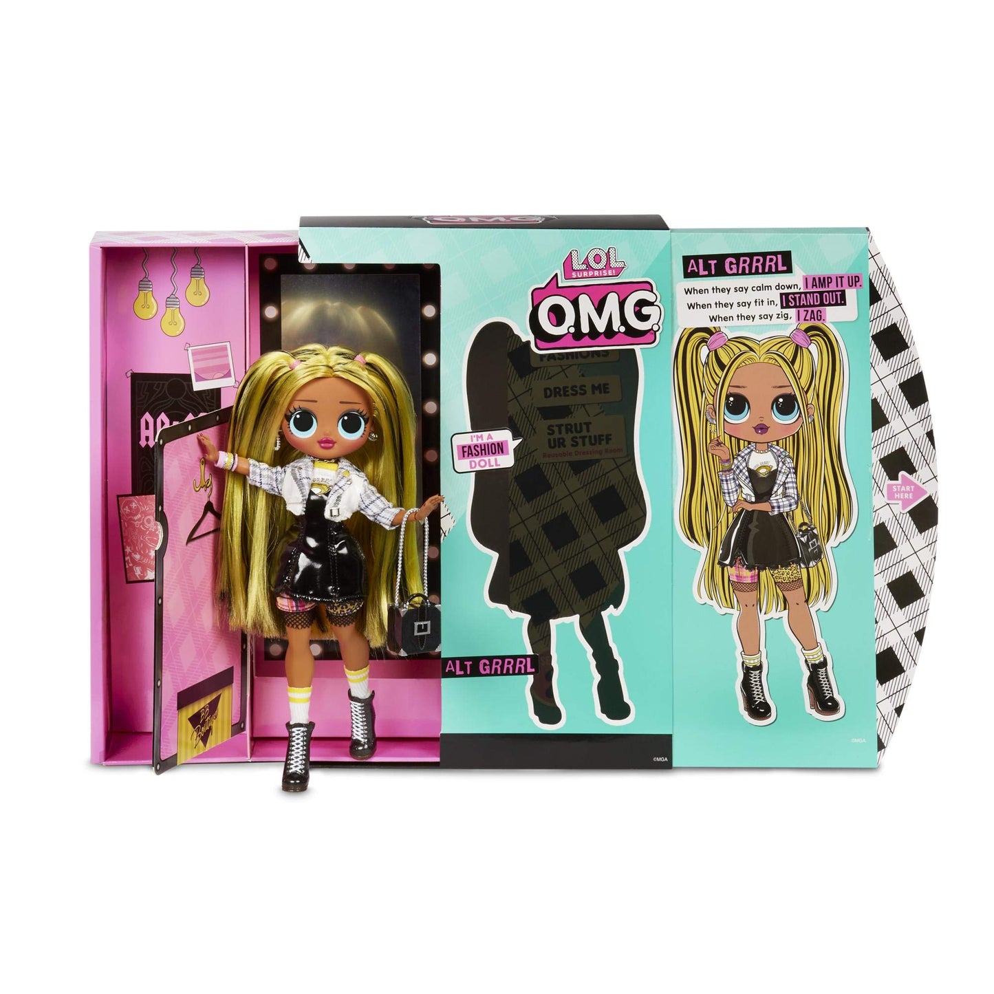 L.O.L. Surprise! O.M.G. Alt Grrrl Fashion Doll With 20 Surprises,Multicolor