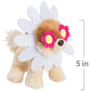 Gund Boo, The Worlds Cutest Dog, Itty Bitty Boo Daisy Flower #61, Stuffed Animal Plush, Spring Decor, Pink And White, 5