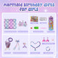 Runeaoys Mermaid Tail Blanket for Girls - Polyester, Multi-Purpose Gift, Model Mermkit01, Color: Mermaid