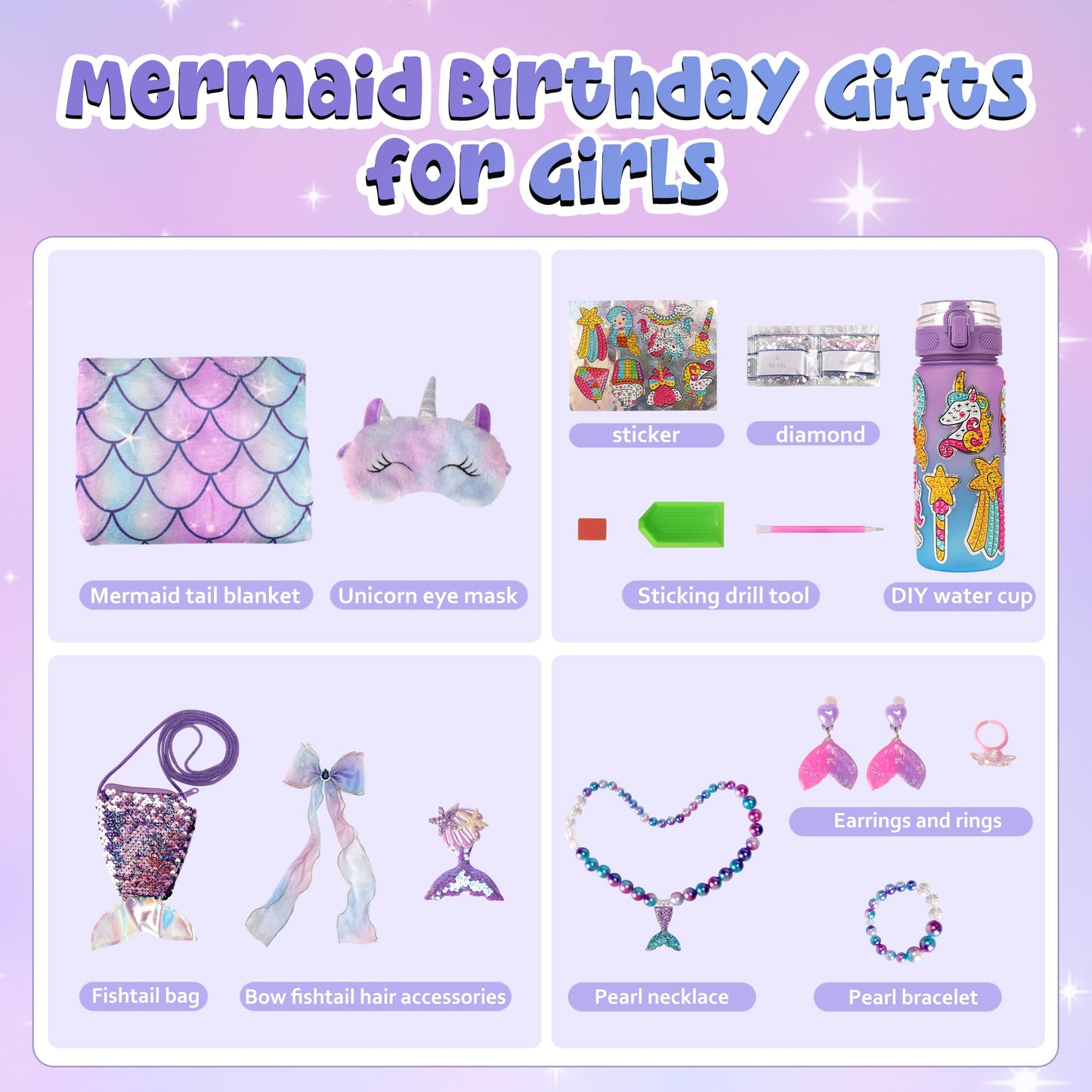 Runeaoys Mermaid Tail Blanket for Girls - Polyester, Multi-Purpose Gift, Model Mermkit01, Color: Mermaid