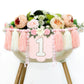 HODIHIWI Handmade Wildflower 1st Birthday HighChair Banner Pink White Party Decoration For Girls Wall Hangings Decorative
