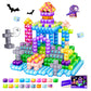 Silymoly Magnetic Blocks, Jewel Adventures Theme, Magnetic Building Cubes, Gemstone Magnetic Building Blocks Boys & Girls Toys A