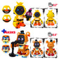 Set 12 Pcs Inspired By Game Five Night At Freddys Toys | Mini Figures With Masks | Fnaf Action Figure [Rockstar Bonnie, Montgomery Gator, Chica, Human Security, Radioactive Foxy Etc.]