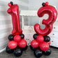 40 Inch Red 13 Number Balloons Giant 13 Or 31 Balloons Red Birthday 13 Balloons 13Th Birthday Anniversary Events Party Decoratio
