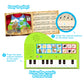 BEST LEARNING My First Piano Book - Educational Musical Toy for Toddlers, Ages 3-5, Plastic, Model 9201, White/Black/Silver
