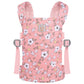 Gagaku Baby Doll Carrier, Doll Carrier For Little Girls, Toy Baby Carrier For Dolls Kids, Baby Doll Carrier For Toddlers, Reborn Baby Doll Accessories - Pink - Anemone Flowers