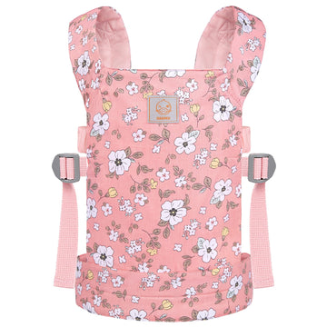 Gagaku Baby Doll Carrier, Doll Carrier For Little Girls, Toy Baby Carrier For Dolls Kids, Baby Doll Carrier For Toddlers, Reborn Baby Doll Accessories - Pink - Anemone Flowers