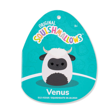 Squishmallows Original 12In Venus The Blacknose Sheep With Fuzzy Black Belly - Official Jazwares Plush (Medium-Sized)