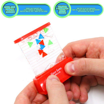 Water Handheld Games - Aqua Mini Pinball Arcade Toy, Party Favors, Travel Toys, Teacher’S And Therapist’S Reward And/Or Prize, 1 Piece (Assorted Colors)