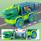 Temi Dinosaur Truck Toys For Kids 3-5 Years, Tyrannosaurus Transport Car Carrier Truck With 8 Dino Figures, Activity Play Mat, Dinosaur Eggs, Trees, Capture Jurassic Play Set For Boys And Girls