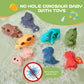 Mold Free Bath Toys For Babies 6-12 Months 8 Pack No Holes Dinosaur Bath Toys For Kids Ages 1-3 Safe And Non Toxic Bathtub Pool Floating Toys Christmas Baby Gifts
