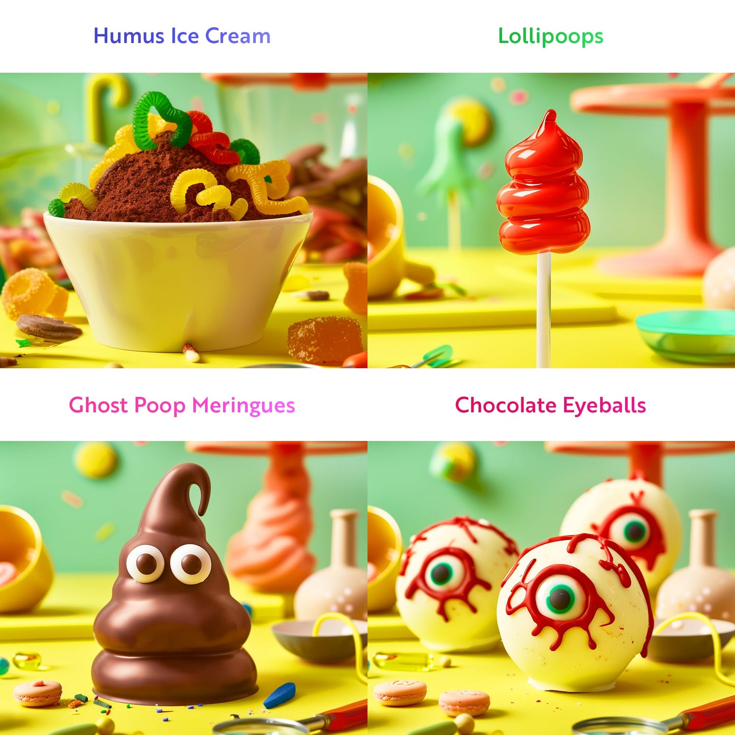 Playz Edible Poo Chocolate & Candy Making Science Kit For Kids Ages 8-12 Years Old - Food Science Chemistry Kid Science Kit With