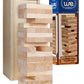 We Games Wooden Block Stacking Party Game For Adults, Tumble Tower Wedding Guest Book Alternative, Tabletop Games, Includes Storage Case, 12 Inches