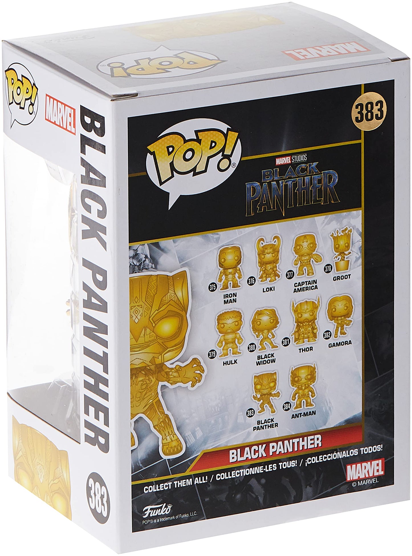 Marvel Studios 10 Funko Pop! Marvel Black Panther Vinyl Bobble Head [Gold Chrome] (Pre-Order Ships January)