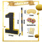 PCFING 20 Inch Number 1 Piata Gold Black with 30 Inch Piata Stick Blindfold Confetti for Man Women Kids Birthday Party Decoratio