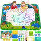Water Doodle Mat for Kids 32x40 Inch, Reusable Coloring Mat Educational Toy for 3 4 5 6 7 8 Years Old Girls & Boys, Neon Color M