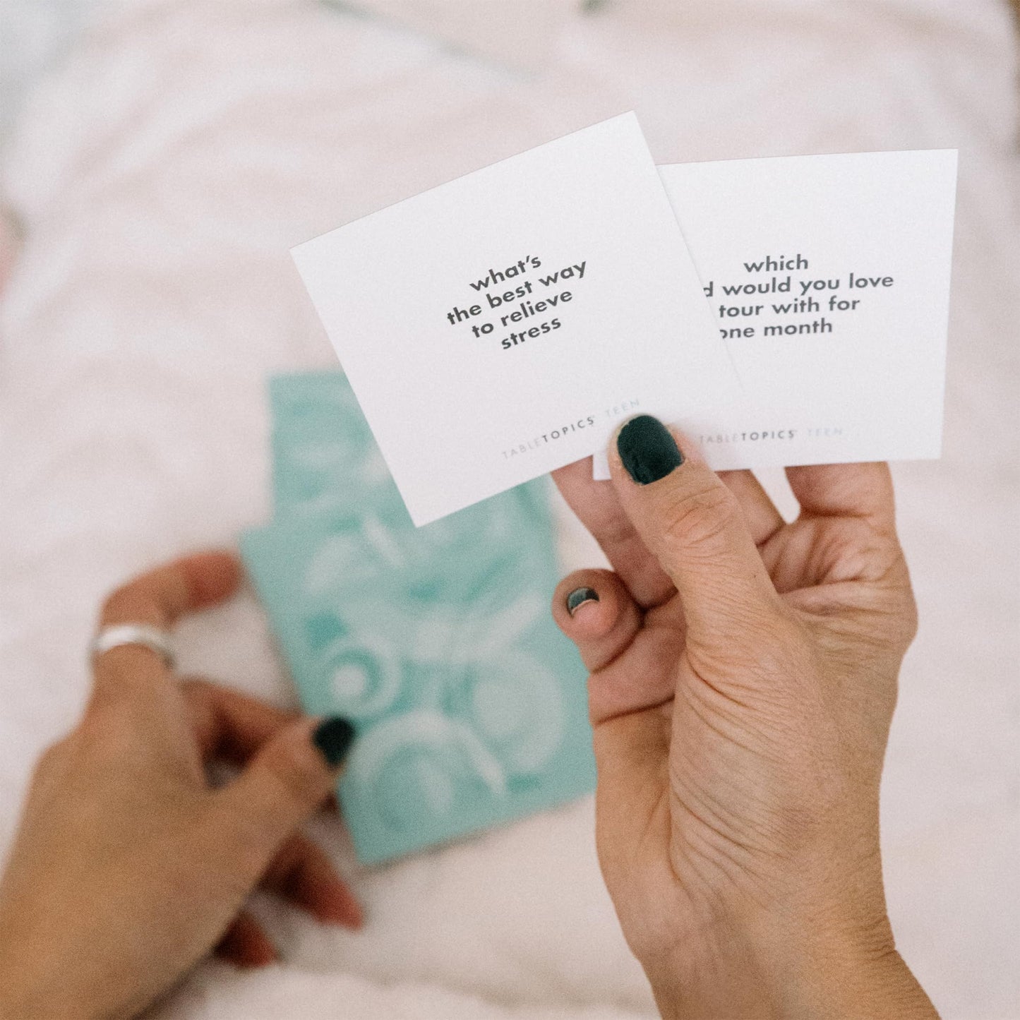 Tabletopics Teens Question Game - 135 Fun Questions For Friends Hanging Out, Teen Parties, And Family Teen Party- Fun Conversation Starter Cards