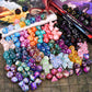 Amiven RPG Dice Sets 30 X 7-Die DND Polyhedral Dice (210pcs) with a Large Drawstring Bag for Dungeons and Dragons Tabletop Role