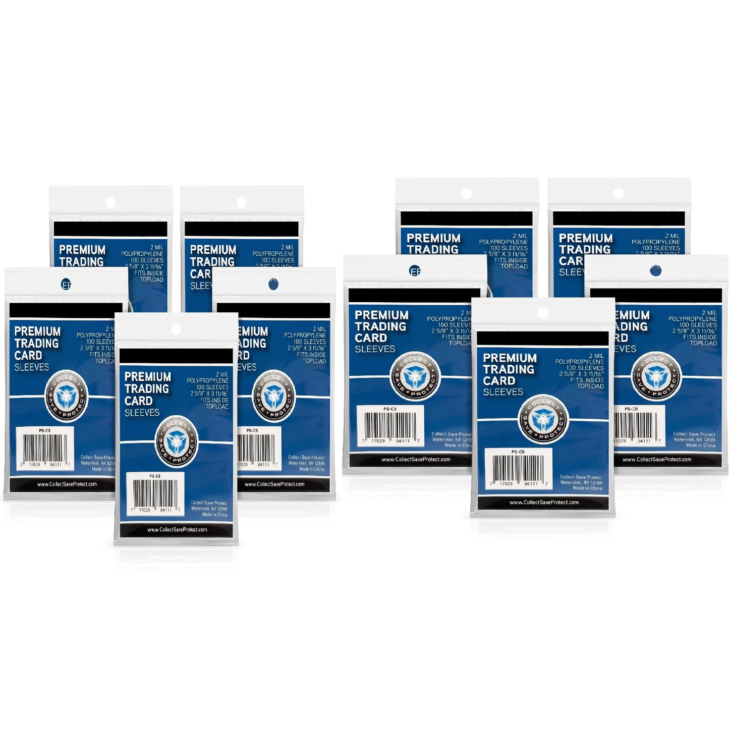 1000 enhanced Penny Sleeves - Ultra-Clear 2mil Trading Card Protectors for Standard Size Cards - Fits Baseball  Football  Basketball  and TCG - Bulk Pack (100/500/1000 Count)