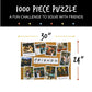 Friends Tv Show Seasons Jigsaw Puzzle - 1000 Pieces - 30In X 24In