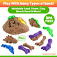 USA Toyz Dinosaur Sand Molds Beach Toys for Kids- 23pk Sand Building Kit Sandbox Toys for Toddlers, Compatible with Molding Clay