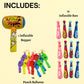 25 Pc Set, 12 Oversized 20 Pow Inflatable Baseball Bats, 12 Punch Balloon, 1 Huge 30 Bopper - for Superhero Theme Birthday Par