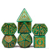 Poludie Dice DND, Polyhedral Dice Set(7 Pcs) D&D Dice with Leather Dice Bag for Dungeons and Dragons Role Playing Dice Games RPG